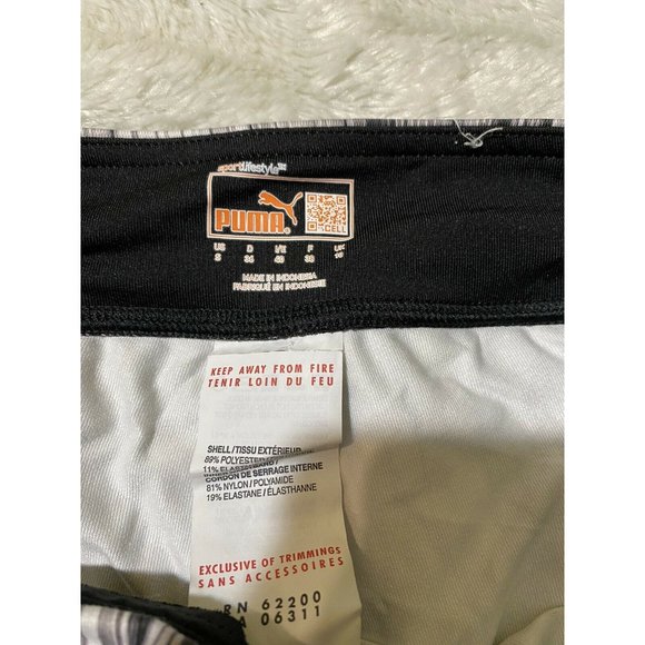 Puma Womens Small Athletic Running Black White Shorts - Picture 5 of 7